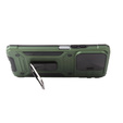 Armored Case for Xiaomi Redmi Note 13 5G, CamShield Slide, green + Tempered Glass 9H