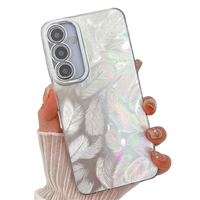 Case for Samsung Galaxy A36 5G / A56 5G, Feather, silver