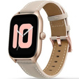 Universal Leather Strap 20mm, Beige