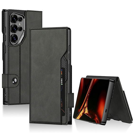 GKK Card Slot Wallet flip case for Samsung Galaxy S26 Ultra, black