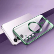 Case for Samsung Galaxy A35 5G, Electro MagSafe, green + Screen Glass