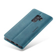 CASEME case for Samsung Galaxy S9 Plus, Leather Wallet Case, blue