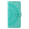 Flip case for Motorola Moto G73 5G, Mandala Flower, green