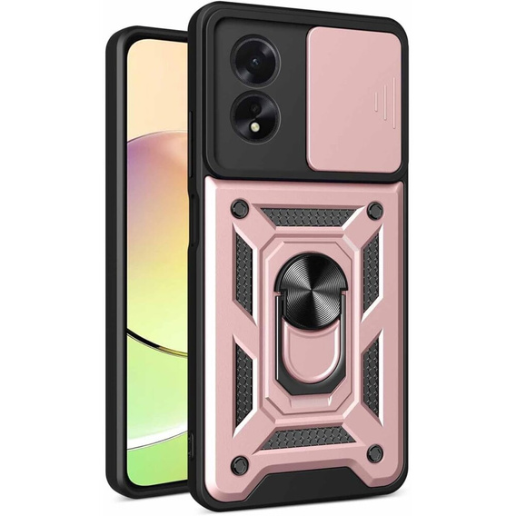 Case for Oppo A38 4G / Oppo A18 4G, CamShield Slide, pink rose gold