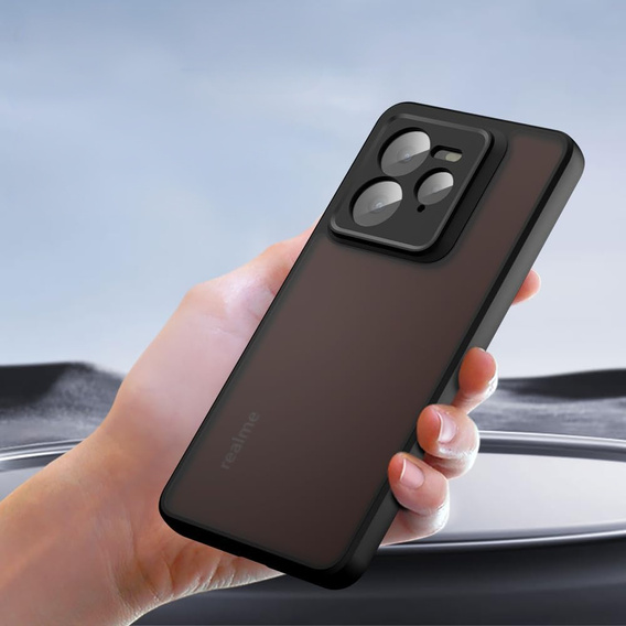 Case for Realme GT 7 Pro, Fusion Hybrid, transparent / black