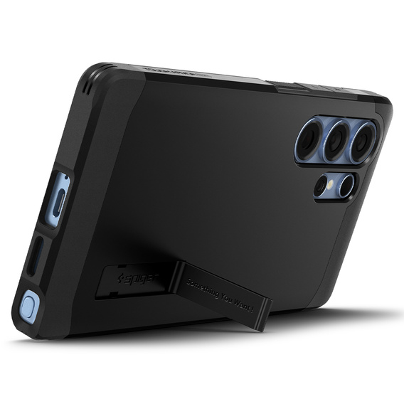 Spigen case for Samsung Galaxy S25 Ultra, Tough Armor Mag MagSafe, black + 9H Tempered Glass