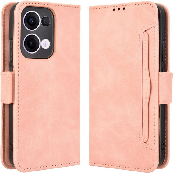 Flip case for Oppo Reno 13, Card Slot, pink