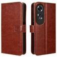 Flip case for Oppo A60, Crazy Horse Wallet, brown
