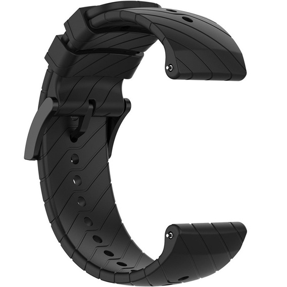 Silicone Universal Strap 22mm, black