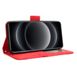 Flip case for Xiaomi 14 Ultra, Card Slot, red