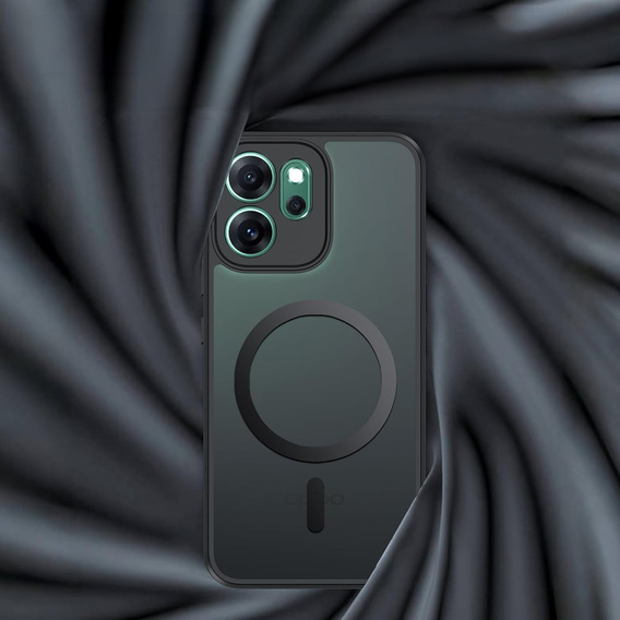 Matt Case for Oppo Reno 14, for MagSafe, translucent black