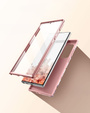Case for Samsung Galaxy S22 Ultra, Suritch Full Body Marble, pink
