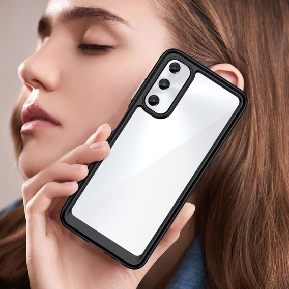 Case for Samsung Galaxy A05s 4G, Fusion Hybrid, transparent / black