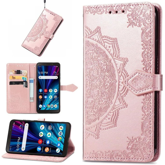 Flip case for OnePlus Nord 4, Mandala, pink rose gold