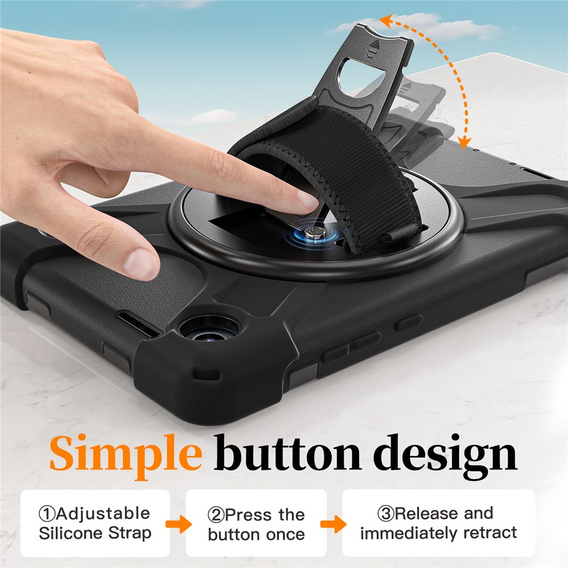 Armoured case with stand and shoulder strap for Lenovo Tab One