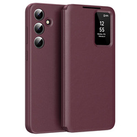 Flip case for Samsung Galaxy A55 5G, Smart View Wallet, red