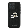 Karl Lagerfeld Hardcase Monogram Karl & Choupette Head Pin Case for iPhone 16 Pro
