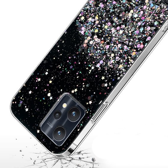 Case for Realme 9 Pro+ Plus / Realme 9 4G, Glittery, black