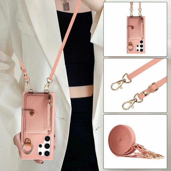 Case for Samsung Galaxy S25 Ultra, GKK Leather, black