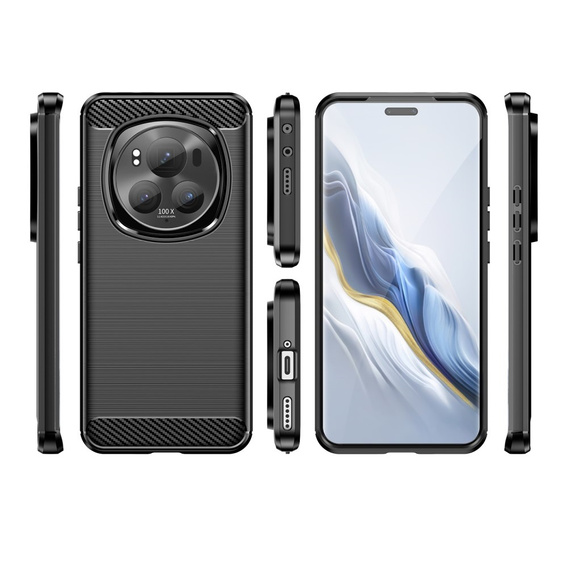 Case for Honor Magic 6 Pro 5G, Carbon, black