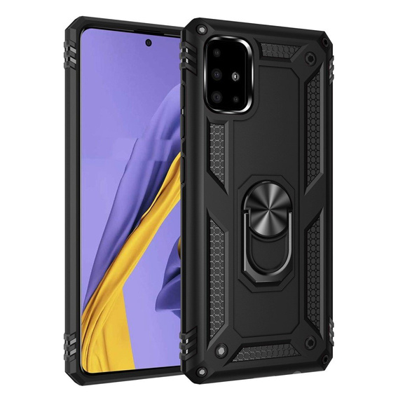 Armor Case for Samsung Galaxy A51, Nox Case Ring, black