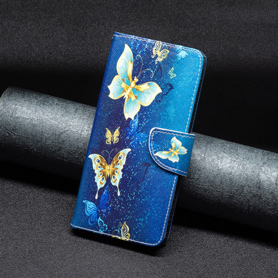 Flip case for Xiaomi Redmi Note 13 5G, Wallet, Butterflies blue