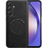 Case for Samsung Galaxy A54 5G, Leather Hybrid MagSafe, black
