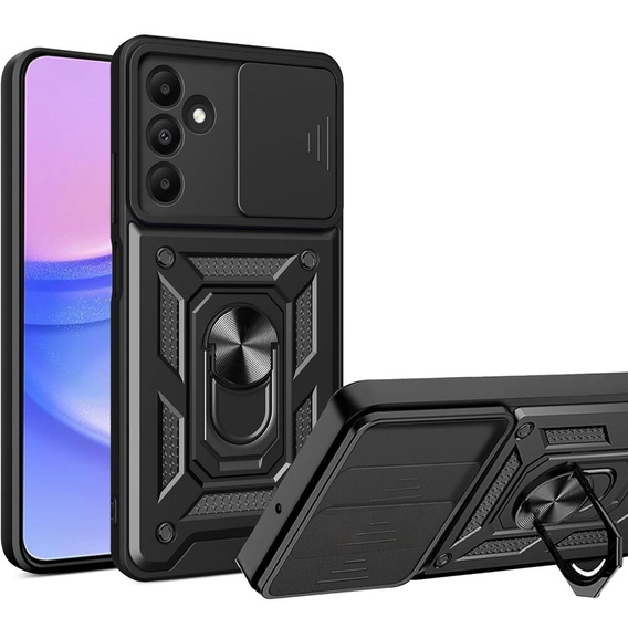 Case for Samsung Galaxy M15 5G, CamShield Slide, black