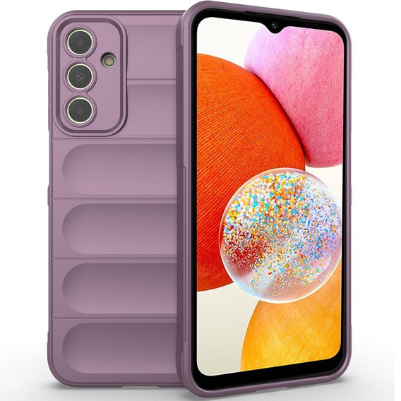 Case for Samsung Galaxy A15, Gaming Shockproof, purple + 9H glass