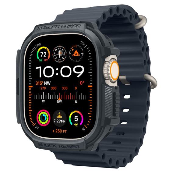 Spigen Rugged Armor Dark Grey Case for Apple Watch Ultra 1 / 2 (49 mm)