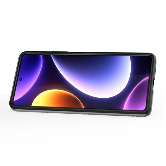 Case for Poco F5 5G, Kickstand Ring, black