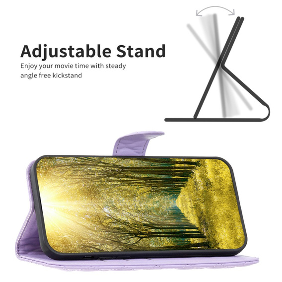 Flip case for Samsung Galaxy A56, Wallet, BINFEN COLOR, purple