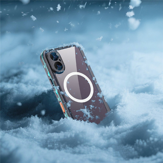 Case for iPhone 17, Waterproof IP68, SHELLBOX MagSafe, blue