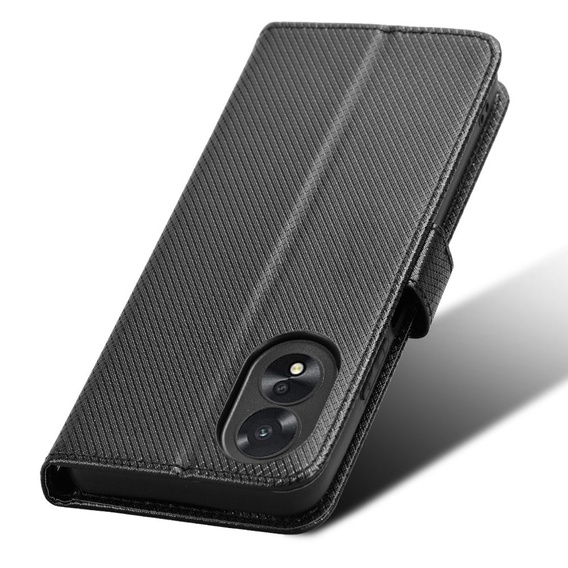 Flip case for Oppo A38 4G / Oppo A18 4G, Wallet Smart Magnet, black