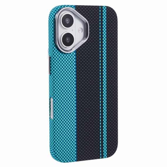 MagSafe's iPhone 16 Case, Carbon Fiber, black / blue
