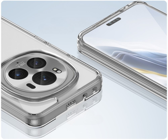 Case for Honor Magic 6 Pro 5G, Fusion Hybrid, transparent