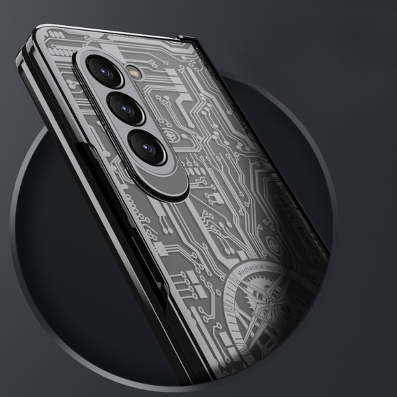Case for Samsung Galaxy Z Fold 5 5G, Mechanical Legend, black