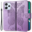 Flip case for Xiaomi Redmi 12, Butterfly, purple
