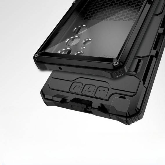 Case for Samsung Galaxy S22 Ultra, R-JUST, armoured, black