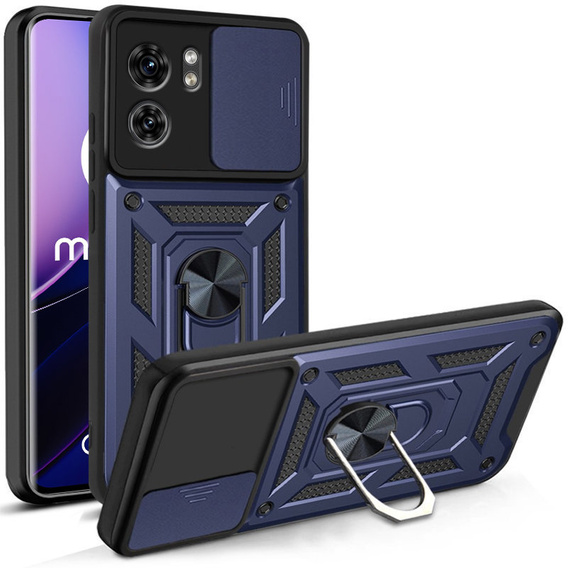 Case for Motorola Edge 40, CamShield Slide, dark blue