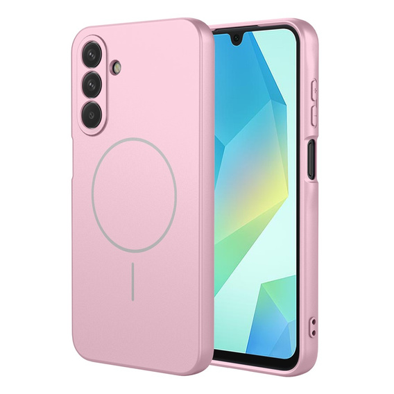 Silicone sleeve for Samsung Galaxy A17 5G, for MagSafe, pink