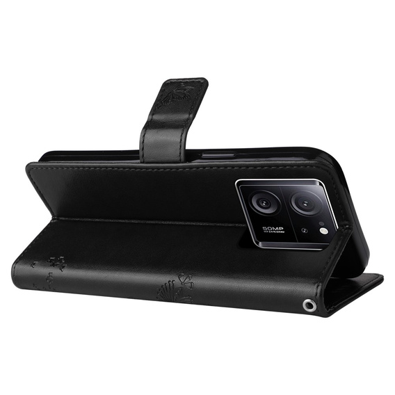 Flip case for Xiaomi 13T / 13T Pro, tree, black