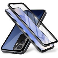 Case for Samsung Galaxy S25+ Plus, Magnetic Dual Glass, black