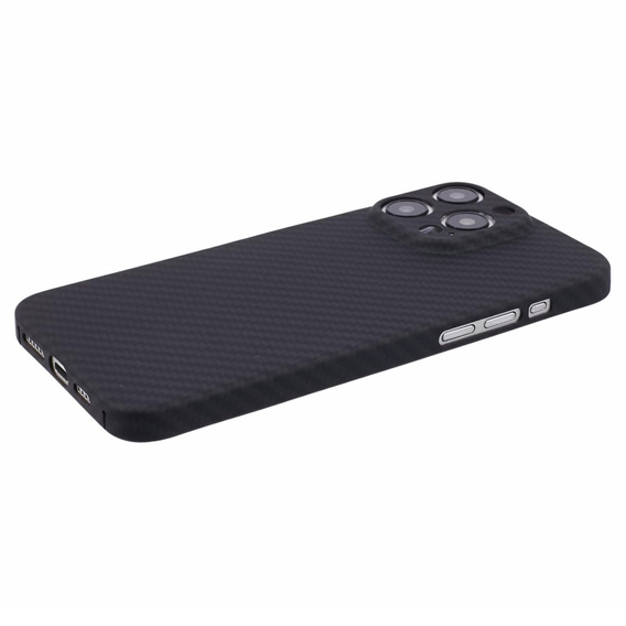 Case for iPhone 15 Pro Max, Aramid Fiber Cover, black