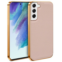 Case for Samsung Galaxy S21+ Plus, Cowhide Leather, pink