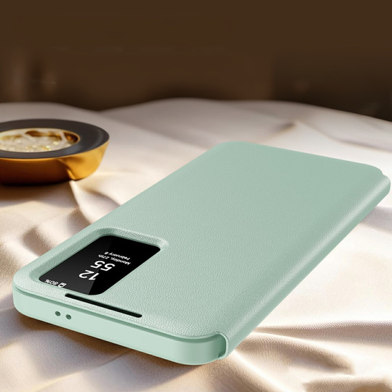 Flip case for Samsung Galaxy A56 5G, Smart View Wallet, green