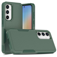 Armored Case for Samsung Galaxy A35 5G, Dual Shockproof, dark green
