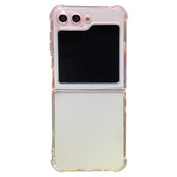 Case for Samsung Z Flip5, Gradient Dropproof, Pink / Yellow