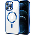 Case for iPhone 12 Pro, Electro MagSafe, blue + Screen Glass