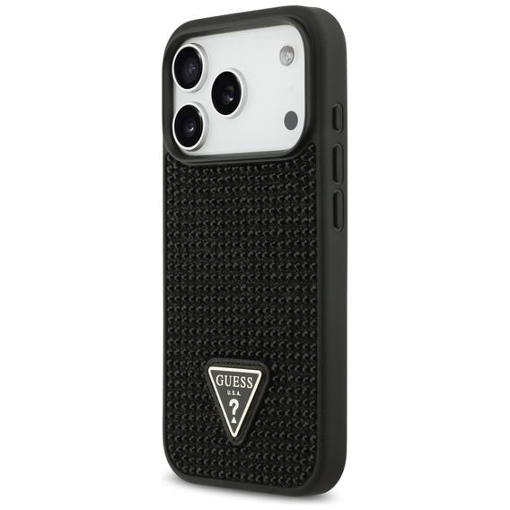 GUESS Rhinestone Triangle Logo Case for iPhone 17 Pro
